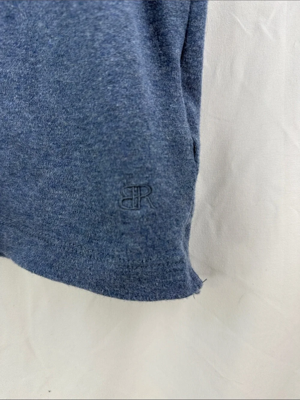 Banana Republic Men’s Size Medium Heathered Blue Short Sleeve Polo Shirt